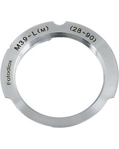Fotodiox Lens Mount Adapter, M39 (39mm x1 Thread, Leica Screw Mount) Lens to Leica M Adapter with 28mm/90mm Frame Line, fits Leica M-Monochrome, M8.2, M9, M9-P, M10 and Ricoh GXR Mount A12