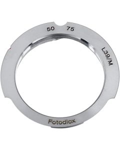 Fotodiox Lens Mount Adapter, M39 (39mm x1, Thread Leica Screw Mount) Lens to Leica M Adapter with 50mm/75mm Frame Line, fits Leica M-Monochrome, M8.2, M9, M9-P, M10 and Ricoh GXR Mount A12