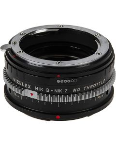 Vizelex CINE ND Throttle Lens Adapter Compatible with Nikon G Lenses to Nikon Z-Mount Cameras - Built-in Variable ND Filter (2-8 Stops)