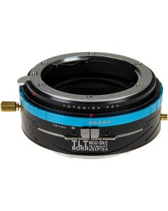 Fotodiox Pro TLT ROKR - Tilt/Shift Lens Mount Adapter for Nikon Nikkor F Mount G-Type D/SLR Lenses to Sony Alpha E-Mount Mirrorless Camera Body
