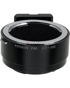 Fotodiox Pro Lens Mount Adapter, Contax/Yashica (CY, C/Y) Lenses to Sony E-Mount Mirrorless Camera Adapter - for Sony Alpha E-Mount Camera Bodies (APS-C & Full Frame Such as NEX-5, NEX-7, a7, a7II)