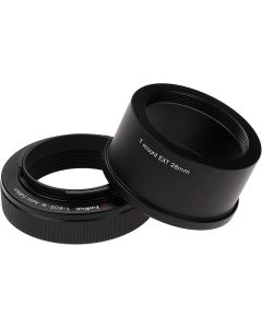Fotodiox Lens Adapter Astro Edition - Compatible with T-Mount (T/T-2) Screw Mount Telescopes to Canon EOS M (EF-M) Mount Cameras for Astronomy